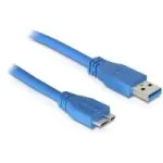USB kabelis DeLOCK 83502 USB 3.2 Gen 1 5m USB A Micro-USB B mėlynas