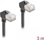 Tinklo kabelis DeLOCK RJ45 Cat.6A 3m Juodas
