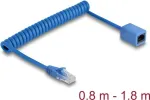 DeLOCK 90366 RJ-45 Cat6 susukamas tinklo kabelis 1,8 m mėlynas