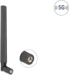 Delock 81466 visakryptė 5G 3,4-5,0 GHz antena, SMA ki&scaron;tukas, 4,7 dBi, su lenkiamu lankstu, juoda