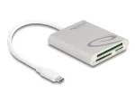 Card Reader DeLOCK 91005 USB 3.2 Gen 1 Type-C pilka CF MMC MicroSD