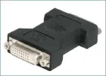 DVI adapteris, 24+1 kontaktų DVI Ki&scaron;tukas / 24+1 kontaktų DVI Lizdas, dviejų DVI kabelių sujungimui (38998)