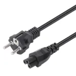 Manhattan 354172 elektros maitinimo kabelis, Schuko CEE 7/7 ki&scaron;tukas į C5 (dobilo tipo), 1 m