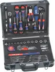Dėklas įrankiams KWB 370740 su 51 detale &ndash; ne&scaron;iojamas organizatorius rankiniams įrankiams ir priedams