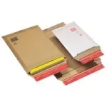 ColomPac siuntimo vokas, rudo gofruoto kartono, A4+, vidiniai 235 x 340 x -35 mm &ndash; 20 vienetų paketas (CP 010.04)