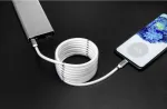 Renkforce USB 2.0 laidas, USB-C&trade; ki&scaron;tukas &ndash; USB-C&trade; ki&scaron;tukas, 2,00 m, baltas, auksuoti kontaktai (TO-6886785)
