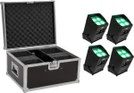 Eurolite rinkinys 4x AKKU UP-4 Entry QCL Spot QuickDMX su dėklu