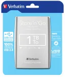 Verbatim Store 'n' Go USB 3.0 ne&scaron;iojamas kietasis diskas 1 TB sidabrinis