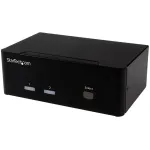 StarTech.com 2 prievadų KVM jungiklis su dvigubu VGA - USB 2.0, 1920 x 1200 pikselių, Full HD, 18 W, Juoda