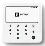 SumUp Solo Lite belaidis kortelių skaitytuvas su Bluetooth, Baltas