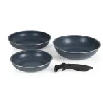 Russell Hobbs RH03296 Nightfall Stone 4 dalių Smart Clip keptuvių rinkinys