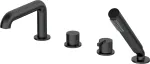 DEANTE 4-Hole Bathtub Mixer with Shower Set Matte Black