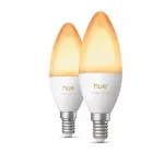 Philips Hue White Ambiance žvakinė lemputė E14 B39 EU, 2 vnt.