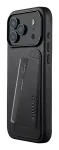 Mujjo Wallet Leather Case, iPhone 17 Pro Max, MagSafe, juoda