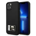 Karl Lagerfeld KLHCP13S3DKPK Ikonik Patch Hard Case, skirtas iPhone 13 mini, juoda