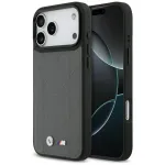BMW M Quilted Logo MagSafe Case, skirtas iPhone 17 Pro Max, antracito spalvos
