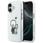 KARL LAGERFELD Karl & Choupette Back MagSafe Case, iPhone 15 Pro Max, permatomas