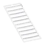 WAGO 793-5566 Žymėjimo juostelė, 5 mm žingsnis, nespausdinta, balta, 100 vnt., skirta gnybtų blokams 2001-2020 serijos