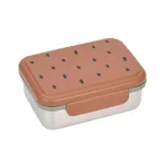 Lassig Happy Prints Caramel vaiki&scaron;ka nerūdijančio plieno maisto dėžutė, 1 l, su pertvarėle, PP dangtelis su silikoniniu žiedu