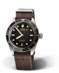 ORIS Aquis Date 43540752030 vyrų automatinis laikrodis 40 mm, juodas ciferblatas, nerūdijančio plieno apyrankė