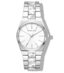 Michael Kors MK6649 Moteri&scaron;kas laikrodis su rožinio aukso nerūdijančio plieno apyranke, 36 mm