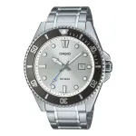 CASIO MDV107D7AVDF Vyri&scaron;kas nardymo laikrodis 44,2 mm nerūdijančio plieno baltas ciferblatas