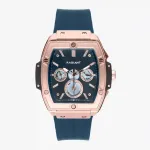 RADIANT RA655204 vyri&scaron;kas analoginis kvarcinis laikrodis, 42 mm, nerūdijantis plienas, juodas ciferblatas, odinė apyrankė