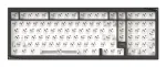 AKKO DIY Barebone Keyboard 75% Tri-Mode Hot-Swappable Gasket Mount Black