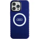 Audi IML Big Logo MagSafe Case, iPhone 14 Pro Max 6,7 inch, Navy Blue, Hardcase