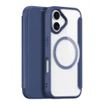 DUXDUCIS Skin X Pro Wallet Case, skirta Apple iPhone 17 Air, su MagSafe ir kortelių ki&scaron;ene &ndash; mėlyna