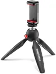 Manfrotto PIXI Smart Mini Tripod su telefono spaustuku &ndash; juodas