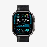 SPIGEN WBF0 Dirželis Apple Watch 8 / 9 / 10 / 11 / SE / Ultra (44 / 45 / 46 / 49 mm) Juodas