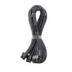 CableMod C-Series Pro kabelis, B variantas, 90 laipsnių, 16 kontaktų į 4x 8 kontaktų PCIe, anglies spalvos