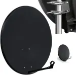 CORAB COR-800SAE-C 80 cm Offset Satellite Dish, Anthracite