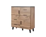 Cama sideboard LOTTA 110 2D4S wotan oak/mat Juoda