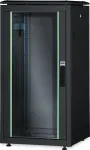 DIGITUS Unique 26U tinklo spinta 1342x600x1000mm juoda (laisvai pastatoma, stiklo durys)