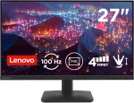 Lenovo L27-4E 27 colių Full HD IPS monitorius su AMD FreeSync, 75Hz, NearEdgeless, T&Uuml;V Eye Comfort, HDMI ir DisplayPort (atnaujinta prekė)