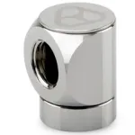Thermal Grizzly DeltaMate Rotary 90&deg; G1/4 adapteris, moteri&scaron;kas&ndash;moteri&scaron;kas, blizgus nikelis