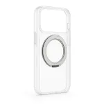 Evelatus Apple iPhone 17 Pro hibridinis dėklas su MagSafe PC+TPU 360&deg; metaliniu stoveliu, permatomas