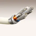 JOYROOM S-A53 USB-A į USB-C laidas su fluorescenciniu antgaliu 1,2 m smėlio spalvos