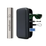 MEDIVON Lumix kompakti&scaron;ka LED &scaron;viesos terapijos lempa, 5 bangų ilgiai 460&ndash;900 nm, 5 min. laikmatis, Li-ion akumuliatorius, sidabrinės spalvos