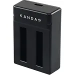 Kandao QooCam EGO dvigubas akumuliatorių įkroviklis su USB-C, LED indikatoriais, apsauga nuo perkrovimo