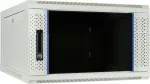 DSIT 6U sieninis serverio spintelis su stiklo durimis, baltas, 600x600x368 mm