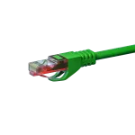 DSIT CAT6 U/UTP tinklo jungiamasis laidas, 0,5 m, žalias, 100% varis (DC-63-005)