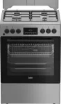 BEKO FBM62320SDS laisvai pastatoma viryklė, 60 cm, A, dujos/elektra, LED ekranas