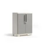 KETER Linear Wood Base Cabinet 68x39x90cm &scaron;viesiai smėlio / &scaron;viesiai pilkos spalvos