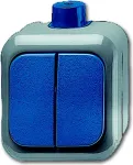 Busch-Jaeger 1084-0-0839 perjungiklio įdėklas, 1 polių perjungiamasis, 10 AX, 250 V, įleidžiamas, mėlynas/pilkas