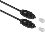 ACT 1,2 m SPDIF TOSlink optinis garso kabelis, vyri&scaron;kas-vyri&scaron;kas, juodas, su mai&scaron;eliu AC3690