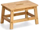 Zeller Present sulankstoma taburetė pilka, kieta medinė sėdynė, 4 kojos, 13036