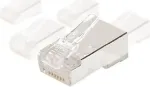 EXERTIS CONNECT ekranuotas RJ45 modulinis ki&scaron;tukas apvaliems kabeliams, STP, 8P8C, CAT 6, 100 vnt. 920870